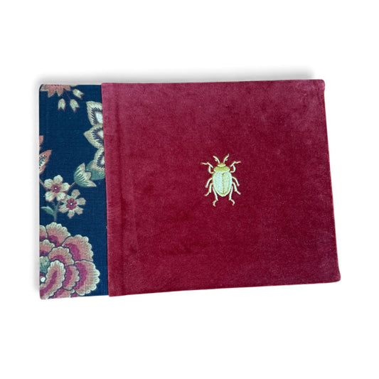 Álbum Beetle Estampado Floral Velvet Ladrillo
