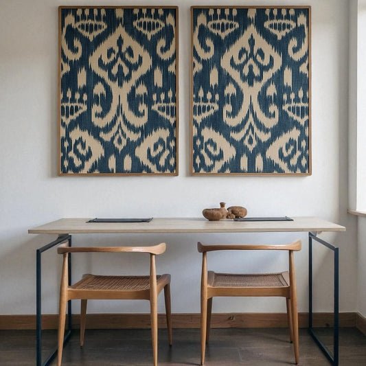 Cuadro Wall Art Tapiz Blue